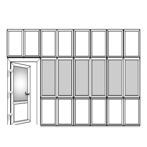 UPVC door drawing 11